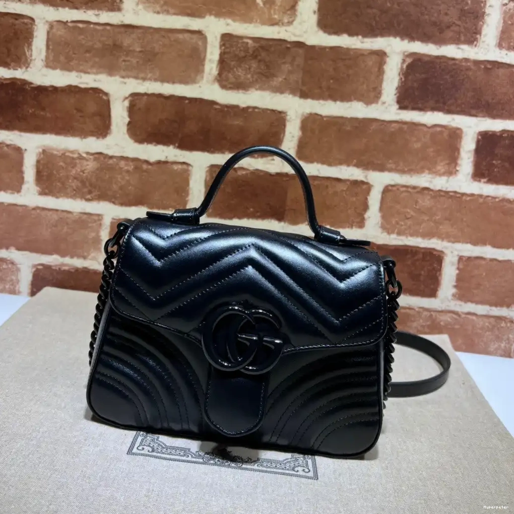 Hyper Peter GUCCI Marmont top mini handle bag GG 0508